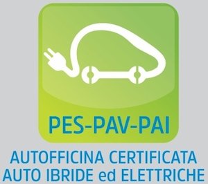 logo officina autorizzata auto ibride ed elettriche PES-PAV-PAI